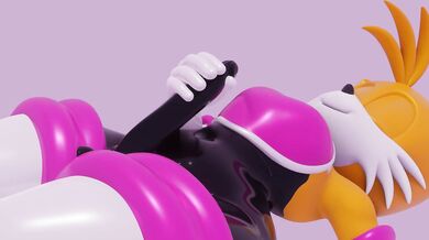 MILF Rouge and Cosplay Tails get eggsaladsandwich!