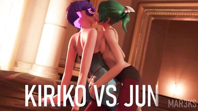 A young couple, Kiriko and Juno, are enjoying a romantic evening together in their bedroom Suddenly, the doorbell rings