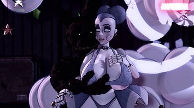 Mutated Monster Lovers: Ballora and Springtrap Celebrate Love on Valentines Day