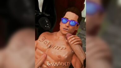 Three-way Thrill Ride with Johnny Cage as He Gets Fucked by Big Dicks!