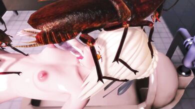 The Black King Insect Rapes a Young Maiden with his Magical Sperm Supplies