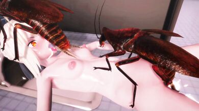 The Black King Insect Rapes a Young Maiden with his Magical Sperm Supplies