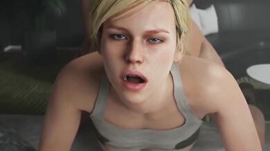 Watch as Cassie gets fucked from behind by her big black cock!