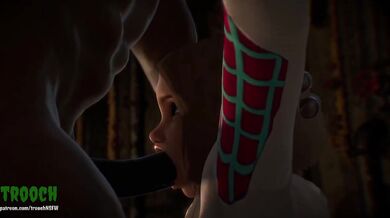 Sticky and Slippery: Spider-Man Gwens Anal Adventure