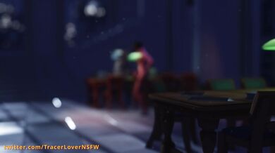 Watch this hot FUTA solo cum video featuring TRACER