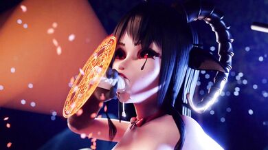 Midnight Succubus - Tiloucia Self-Pleasures