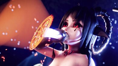 Midnight Succubus - Tiloucia Self-Pleasures