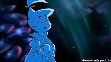 Sexual Encounter with Judy Jetson and a Blue Stranger in Drawing Hentai World