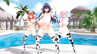 The Futa Cowgirl, Nilou, Hex Maniac and Astolfo - Ghost Dance