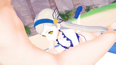 The happy Levana, sucks her way to ecstasy