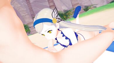 The happy Levana, sucks her way to ecstasy