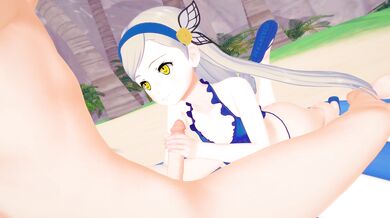 The happy Levana, sucks her way to ecstasy