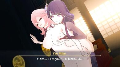 The Naughty Miko and the Three Perverted Monks