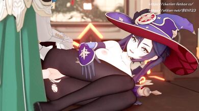 The horny couple cant wait to get home and try out Monas new side table