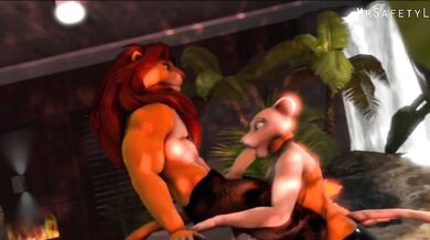 The lustful adventures of Simba, Nala and Mr Safety Lion (or Simba x Nala Mr Safety Lion for short)