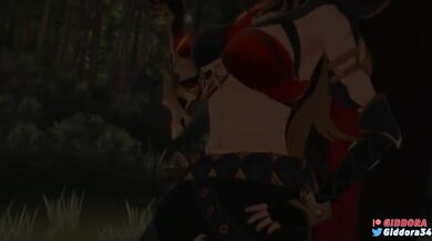 Gorgeous Dehya from Genshin Impact gets naughty and wild in a hentai-themed PORN video tease