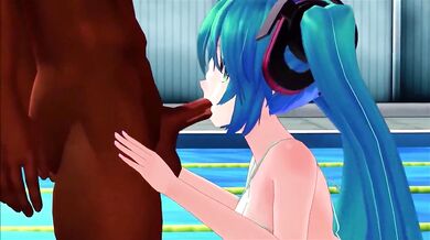 Watch Hatsune Miku in a micro bikini party by the pool with her hot friends! You wont believe how Acid39 they get