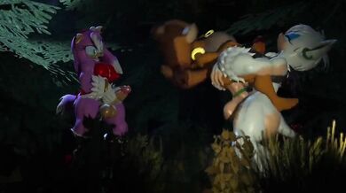 Pussy Splattered with Blo*od as the Sticky Huntress gets Fucked by a Mighty Werewolf [Switch: Mega]