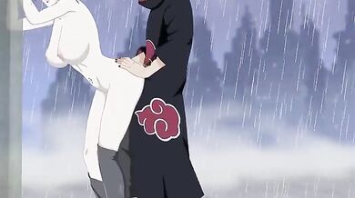 A hot and steamy love making session with Konan and her sexy pet, Pain!
