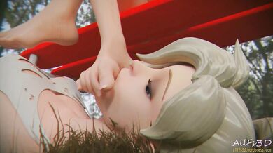 Diamonds and Toes: Mercys Licking Adventure with Tracer