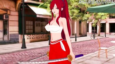 The Wandering Magic Staff: Erza Scarlets Incredible XXX Adventure