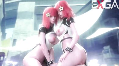 Two Sexy Twin Goddesses Take Over the Kingdom- Exclusive Hentai Animation