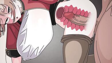 Sexy schoolgirl Akeshiro gets assfucked by her older teacher Ms Rumi with a plastic eraser