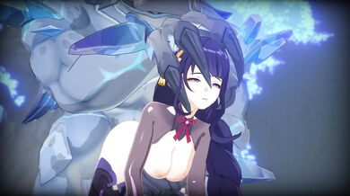 Watch as Raiden Shogun takes on the massive vishap, while BurryFuzz films it all in this epic hentai porn video