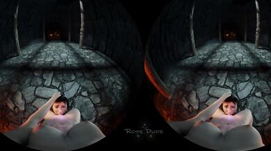 Watch as Lara Croft explores your pussy in virtual reality, making it feel more real than ever before