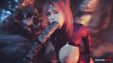 The Monster of the Cum Quiver, Honoka Takes on Two Huge Cocks in One Night [SFM]