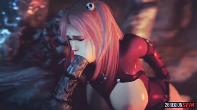 The Monster of the Cum Quiver, Honoka Takes on Two Huge Cocks in One Night [SFM]