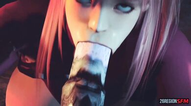 The Monster of the Cum Quiver, Honoka Takes on Two Huge Cocks in One Night [SFM]