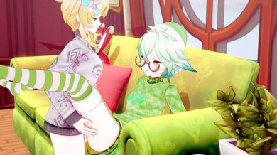 Snowflakes Falling on Genshin Impact Bodies in Slow Motion (SFX Only)