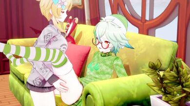 Snowflakes Falling on Genshin Impact Bodies in Slow Motion (SFX Only)