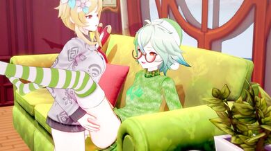 Snowflakes Falling on Genshin Impact Bodies in Slow Motion (SFX Only)