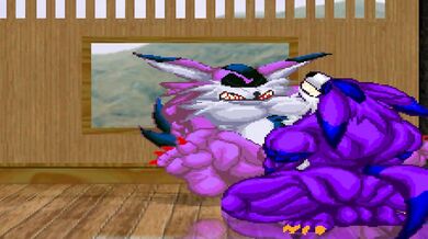 You are a Mugen fighter, and your goal is to breed as big as possible while defeating other fighters in the process Can you handle it?