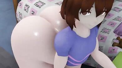 Undertale - Frisk the NPC Showing off her Booty