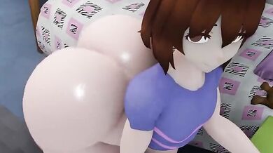 Undertale - Frisk the NPC Showing off her Booty