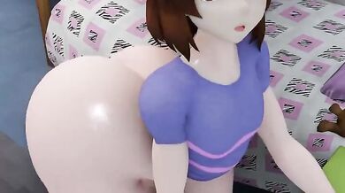 Undertale - Frisk the NPC Showing off her Booty