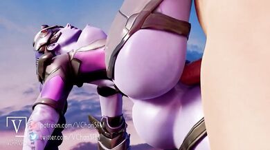 The Vixen in Black and Gold: Widowmaker SFMLongs for a Night of Passionate Pleasure with Fans