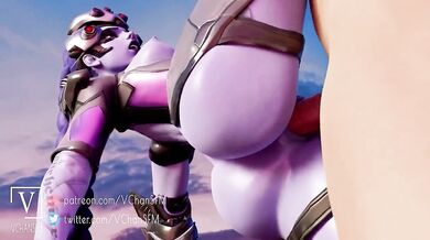 The Vixen in Black and Gold: Widowmaker SFMLongs for a Night of Passionate Pleasure with Fans