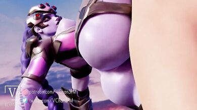 The Vixen in Black and Gold: Widowmaker SFMLongs for a Night of Passionate Pleasure with Fans