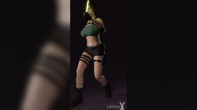 Lara Croft Walks into a Wardrobe and Loses her Clothes
