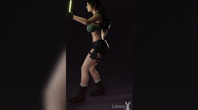 Lara Croft Walks into a Wardrobe and Loses her Clothes