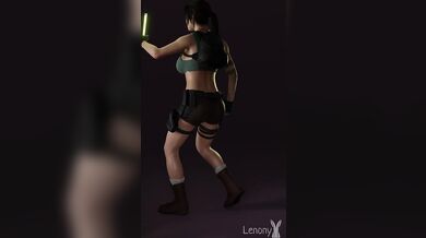 Lara Croft Walks into a Wardrobe and Loses her Clothes