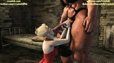 The story of a beautiful scarlet woman who gets penetrated deep into her throat by the demoness in the final fantasy land