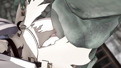 Mighty Minotaur and Little Fembot in a Maniacal Mating Mayhem!