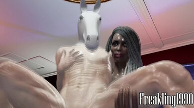 Watch Jada get blackmailed into becoming her big sisters sissy maker in this Futa on Male porn video!