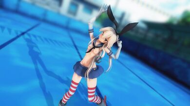 Shimakaze - Deep Blue Town (Ver 2) [MMD R18] DreamHeart