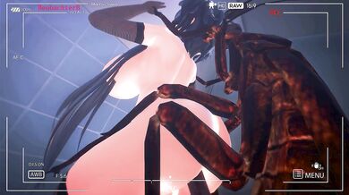 Big-breasted Luo Tianyi gets fucked by a cockroach in the bathroom